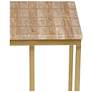 2_Currey & Company 24.25" Dezi Travertine C Table more views