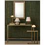 5_Currey & Company 24.25" Dezi Travertine C Table more views