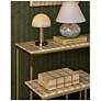 6_Currey & Company 24.25" Dezi Travertine C Table more views