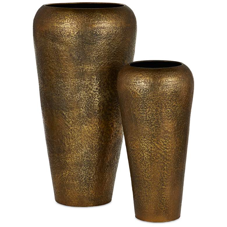 Image 2 Currey & Company 24" Aladdin Vase Set of 2