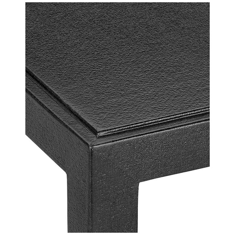 Image 2 Currey & Company 24" Verona Black Linen End Table more views