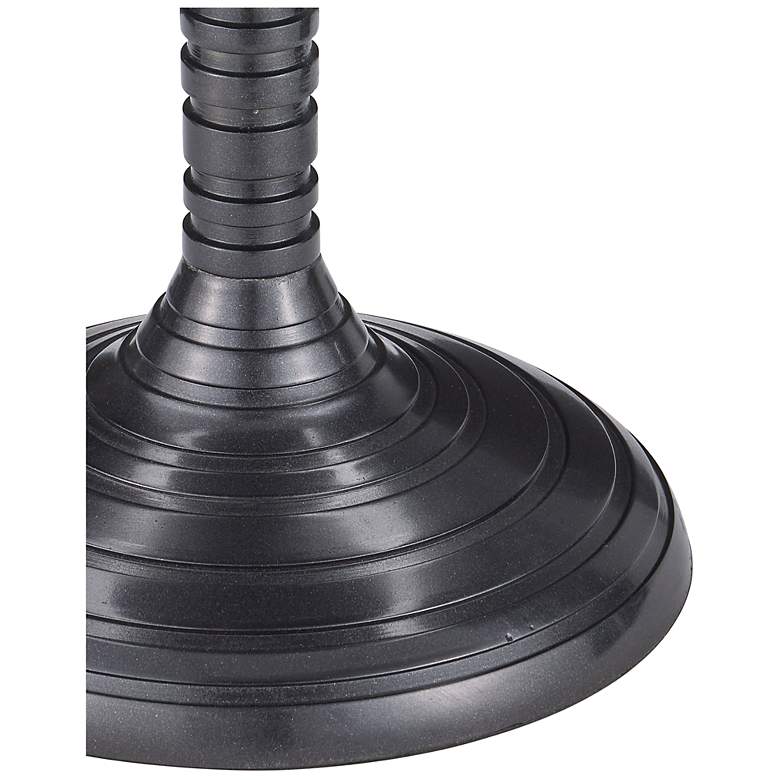 Image 3 Currey & Company 25" Cast Aluminum Erno Black Accent Table more views