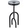 Currey & Company 25" Cast Glass Black Nickel Grove Drinks Table
