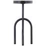 5_Currey & Company 25" Cast Glass Black Nickel Grove Drinks Table more views