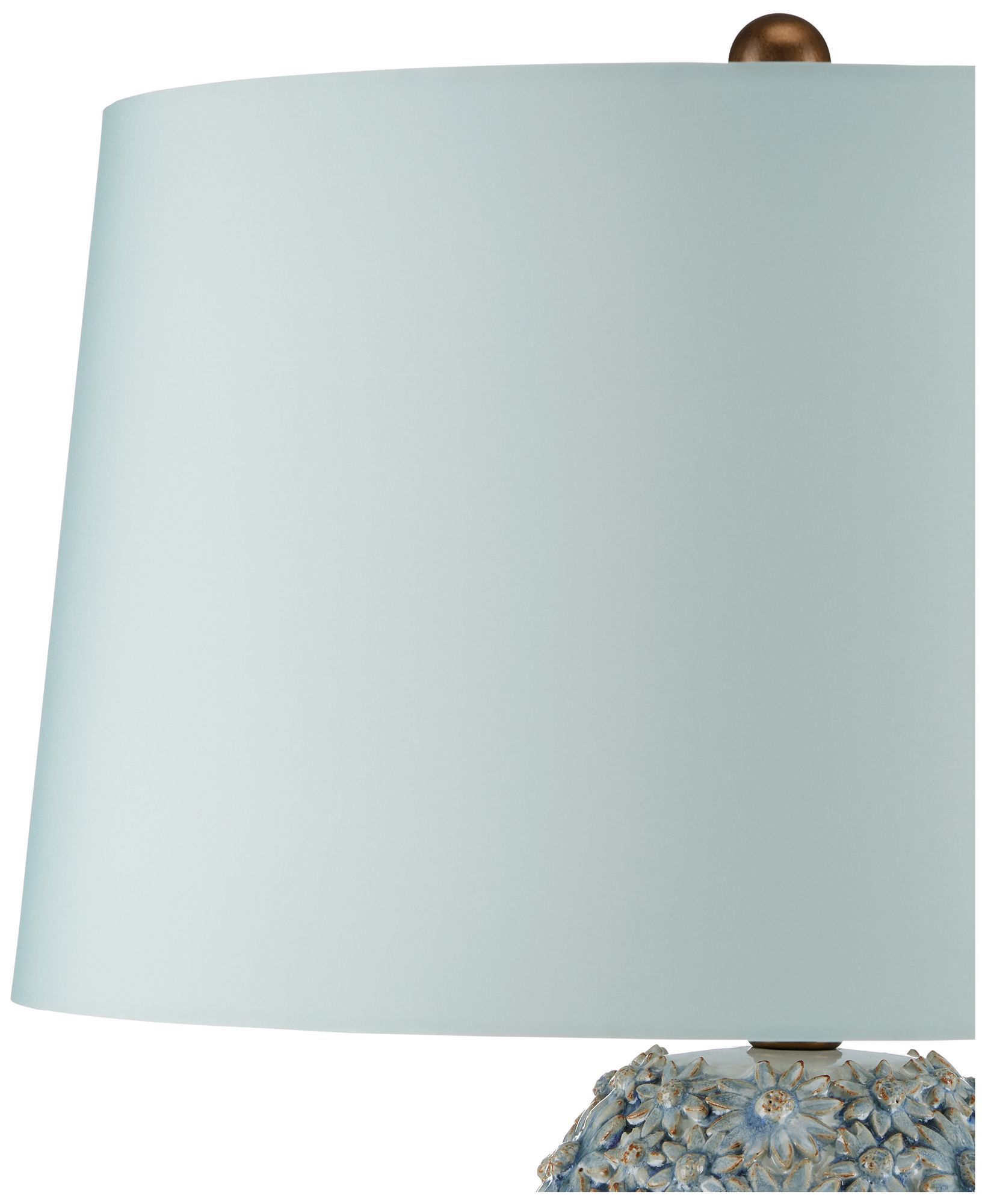 Image 3 Currey & Company 26.0" Jessamine Blue Ceramic Table Lamp more views