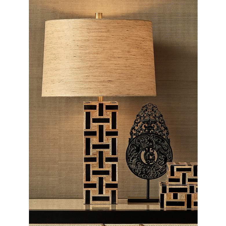 Image 1 Currey & Company 26.5" Aarna Black Table Lamp