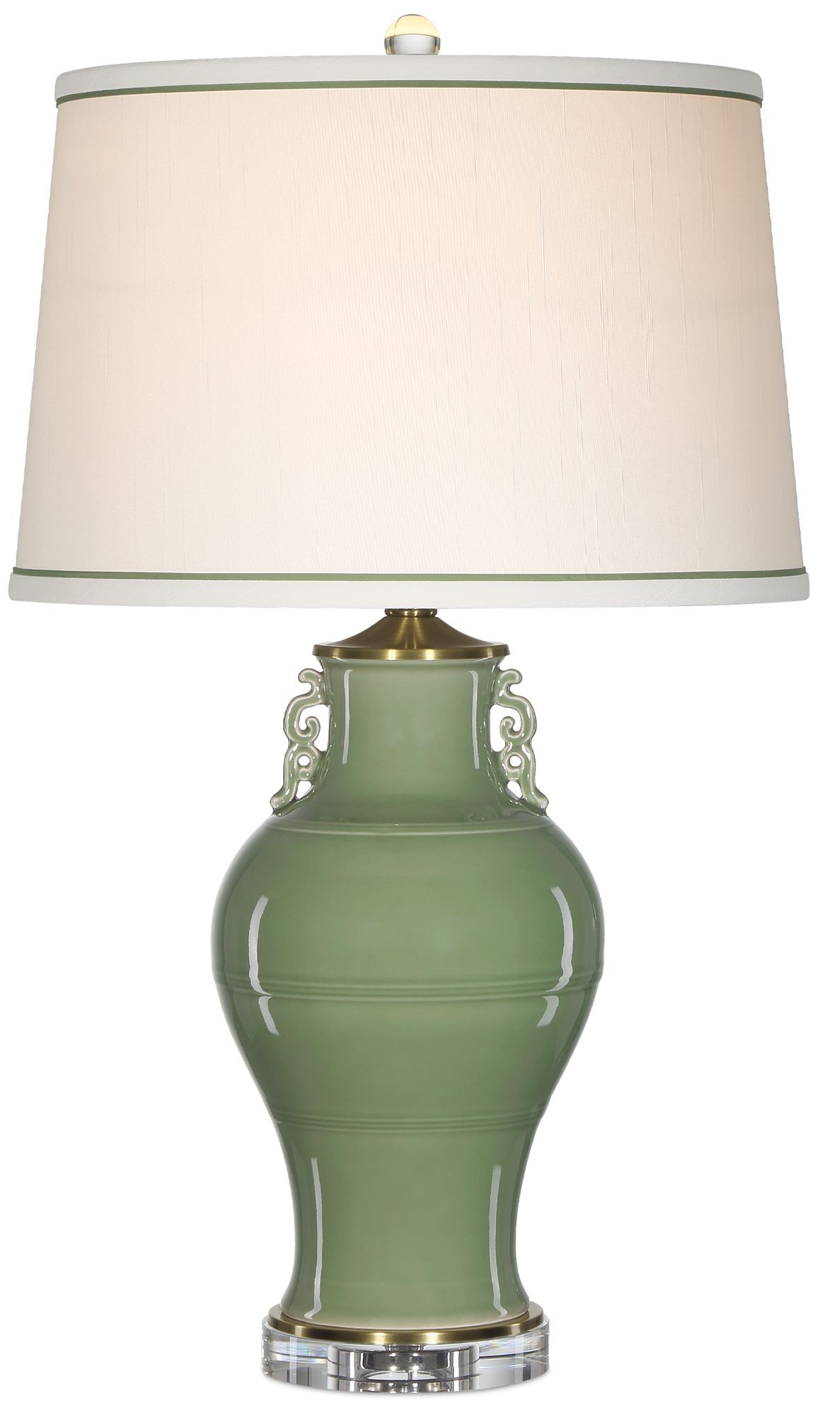Currey & Company 27.25" Londonderry Green Table Lamp