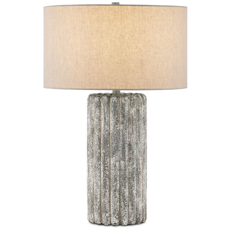 Image 1 Currey & Company 27.5" Boudoirs Concrete Table Lamp