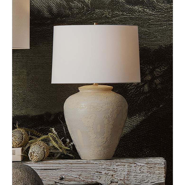 Image 1 Currey & Company 27.5" Mimi Ivory Ceramic Table Lamp