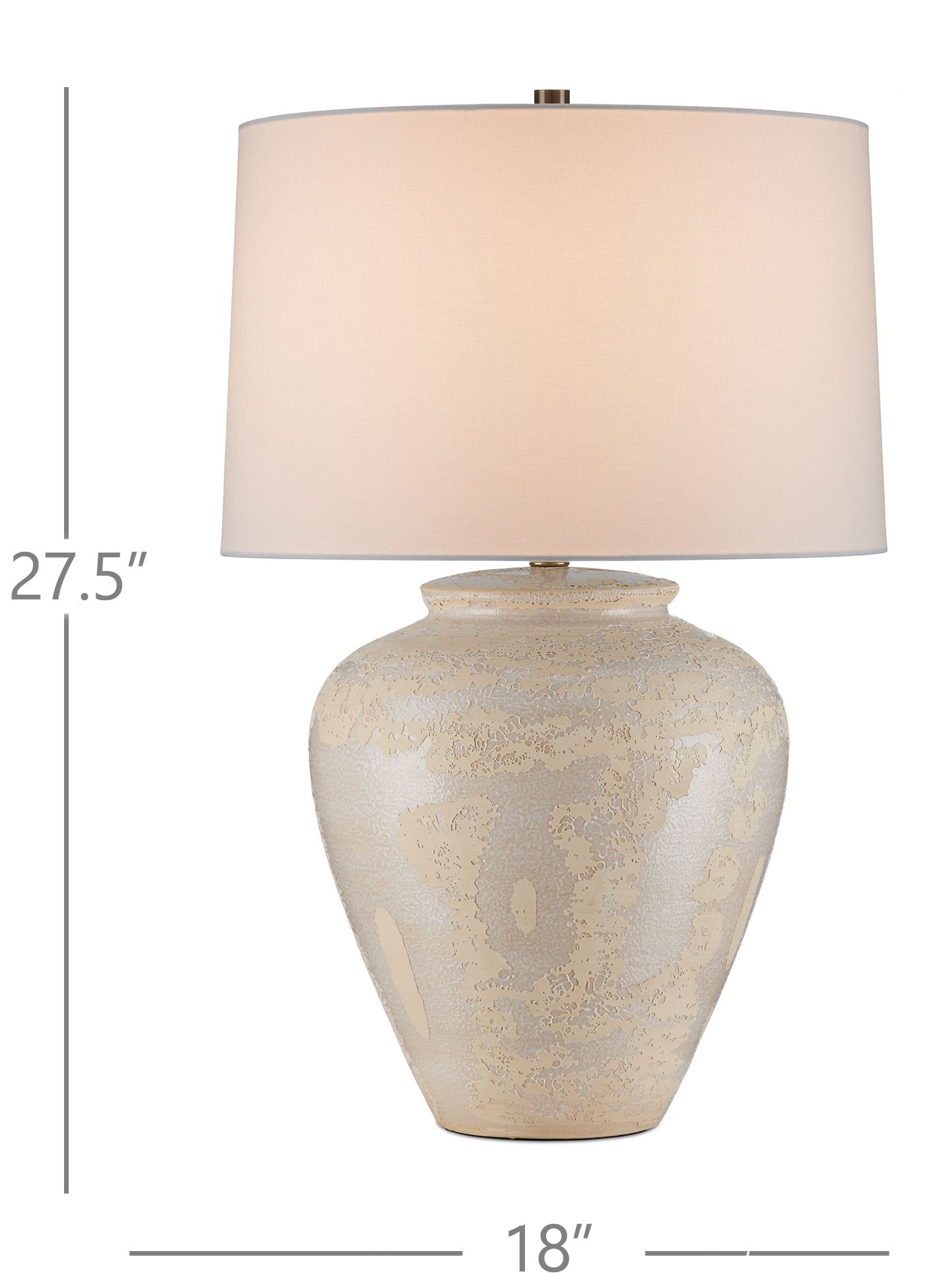 Currey & Company 27.5" Mimi Ivory Ceramic Table Lamp