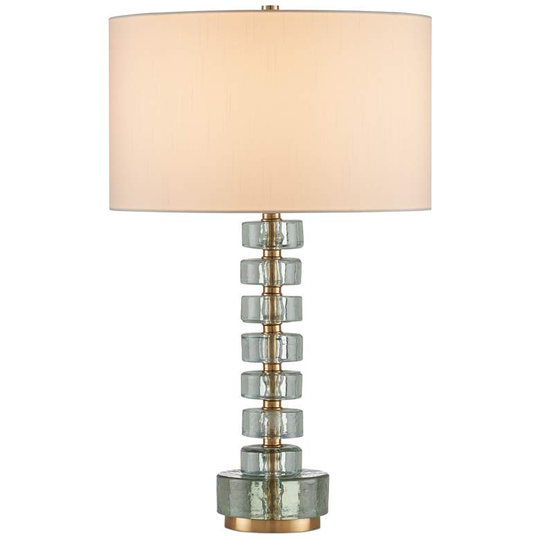 Image 1 Currey & Company 27.5" Mystras Cast Glass Table Lamp