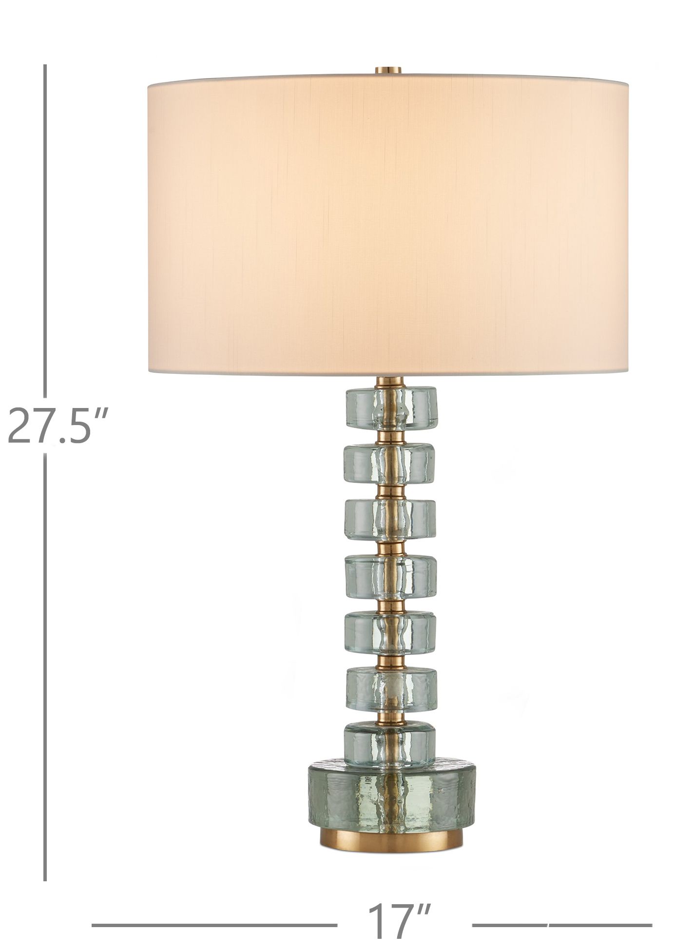 Image 5 Currey & Company 27.5" Mystras Cast Glass Table Lamp more views