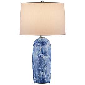 Image1 of Currey & Company 27.5" Pallas Blue Table Lamp