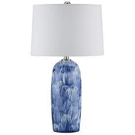 Image4 of Currey & Company 27.5" Pallas Blue Table Lamp more views