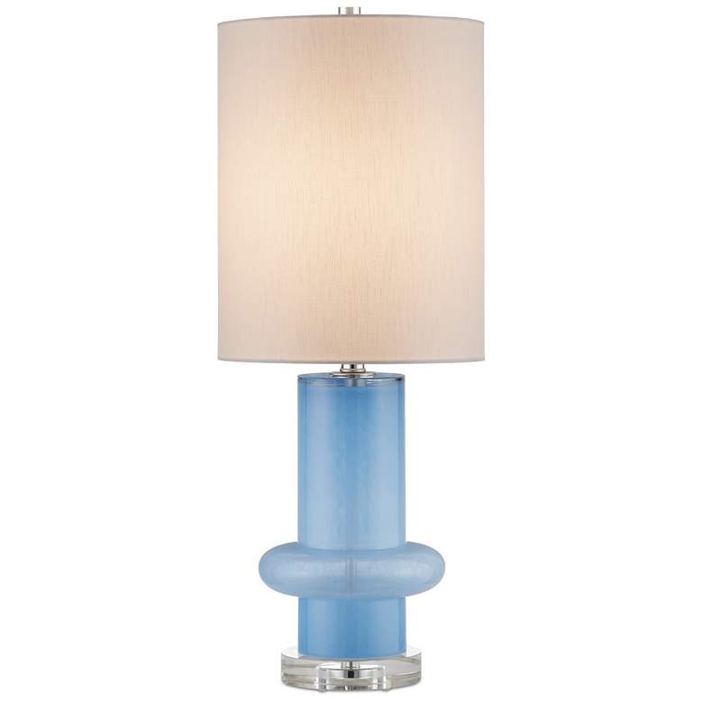 Image 1 Currey & Company 27.75" Aquaviva Blue Table Lamp