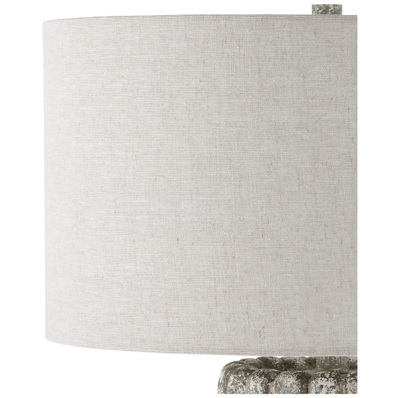 Image 4 Currey & Company 27 1/2" Boudoirs Concrete Table Lamp more views