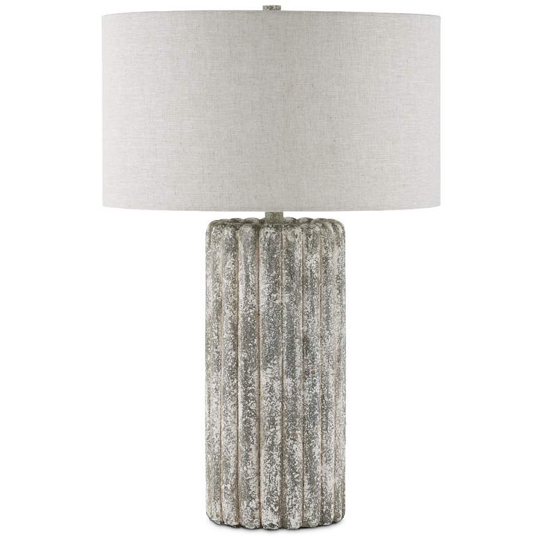 Image 5 Currey & Company 27 1/2" Boudoirs Concrete Table Lamp more views