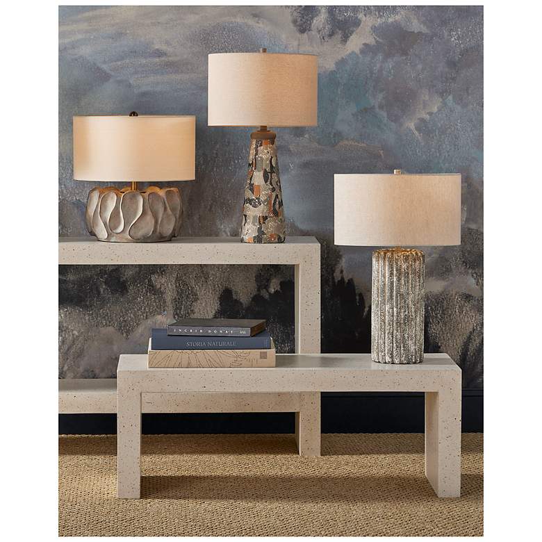 Image 6 Currey & Company 27 1/2" Boudoirs Concrete Table Lamp more views
