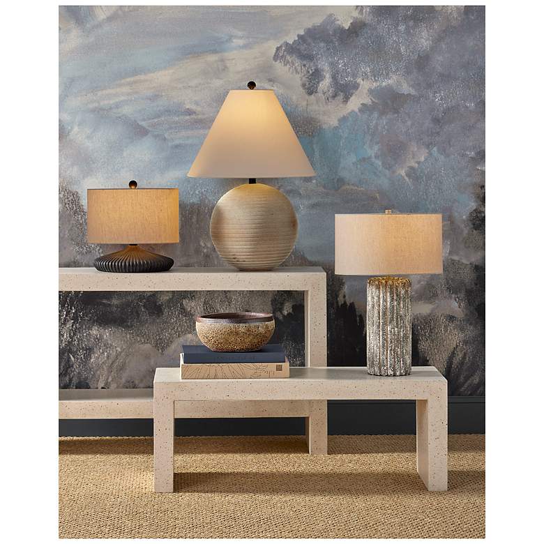 Image 7 Currey & Company 27 1/2" Boudoirs Concrete Table Lamp more views