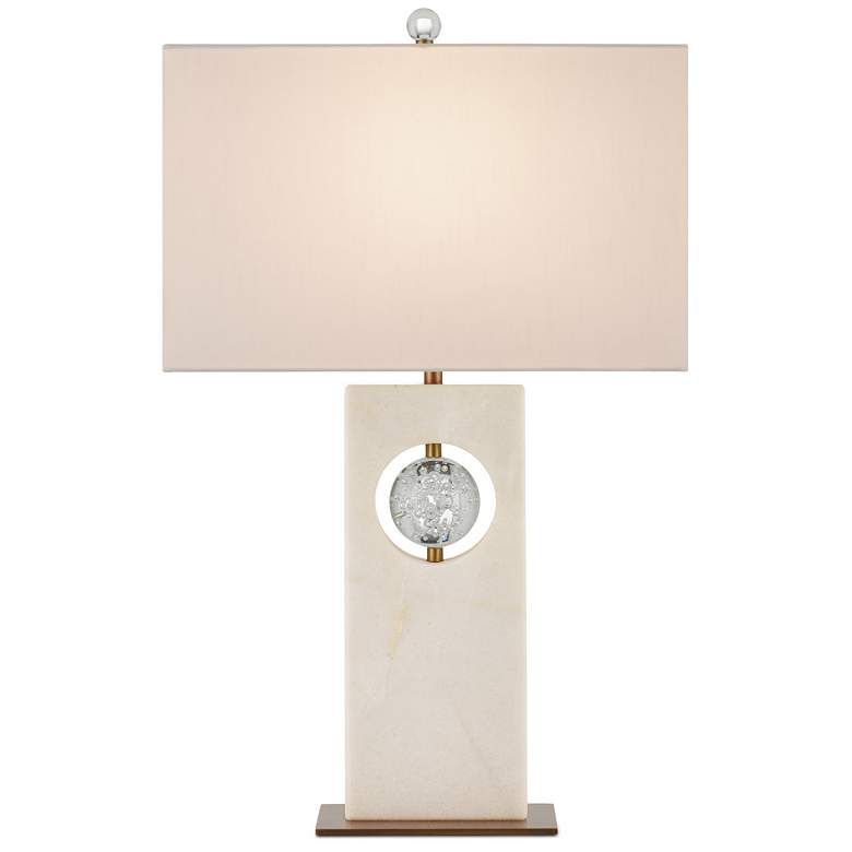 Image 1 Currey & Company 27" Radiant White Table Lamp