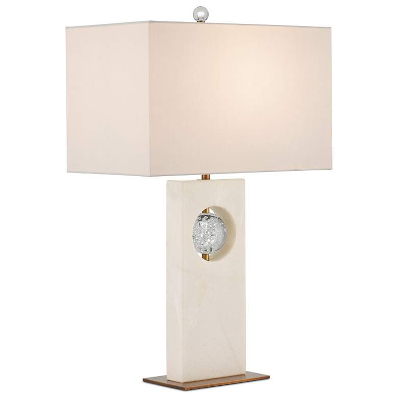 Image 6 Currey & Company 27" Radiant White Table Lamp more views