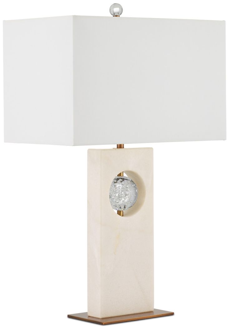 Currey & Company 27" Radiant White Table Lamp