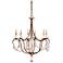 Currey and Company 27" Wide Rhine Gold Crystal Chandelier
