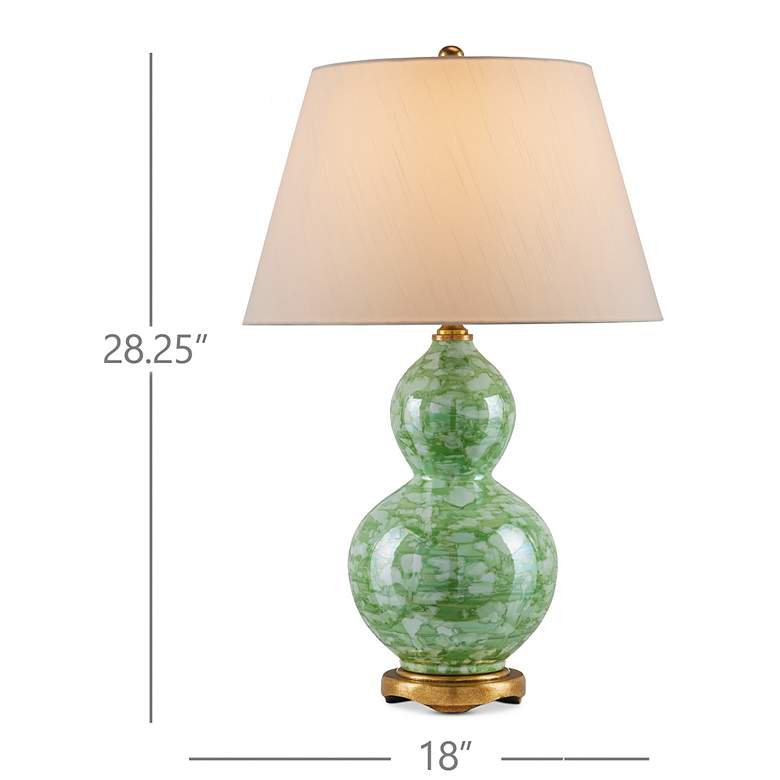 Image 6 Currey & Company 28.25" Eau de Nil Porcelain Table Lamp more views