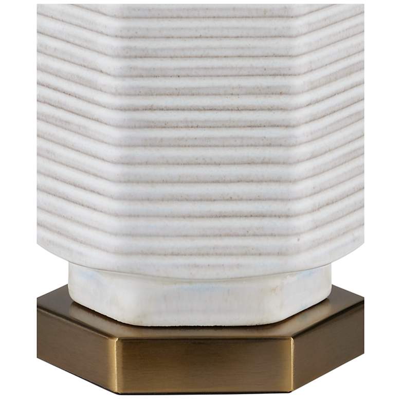 Image 3 Currey & Company 28.5" Glebe White Table Lamp more views