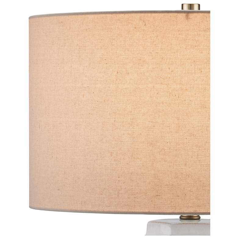 Image 4 Currey & Company 28.5" Glebe White Table Lamp more views