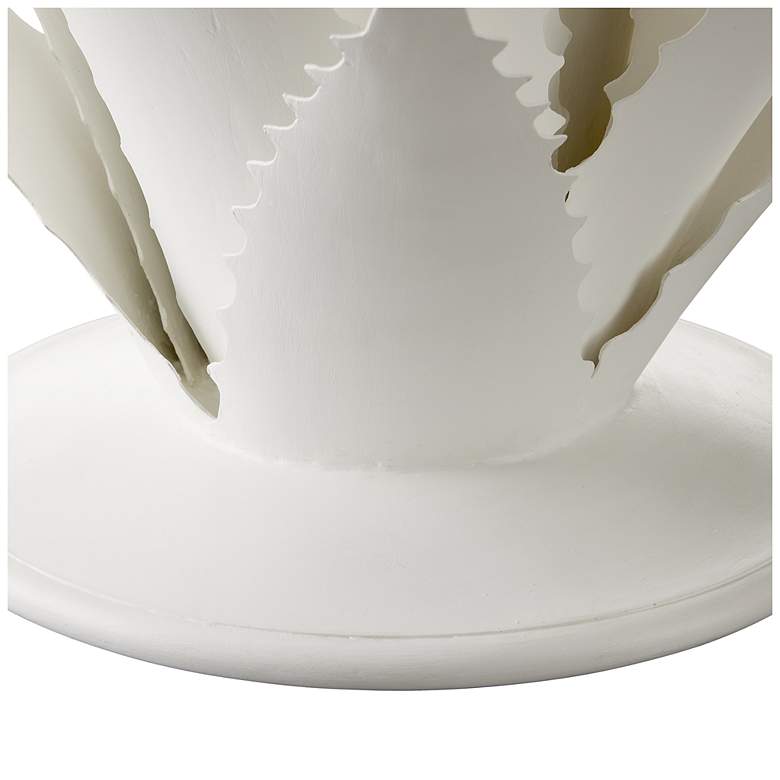 Image 4 Currey & Company 28" Agave White Objet more views