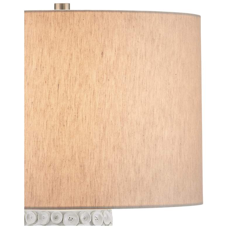 Image 3 Currey & Company 28" Buttons White Table Lamp more views