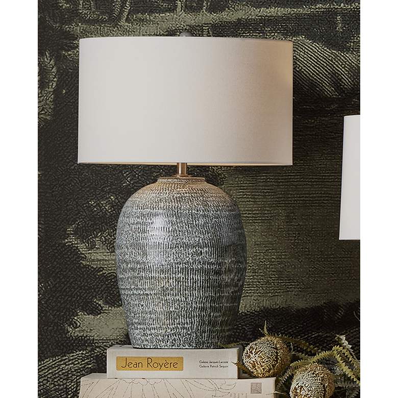 Image 1 Currey & Company 29.5" Agatha Ceramic Table Lamp