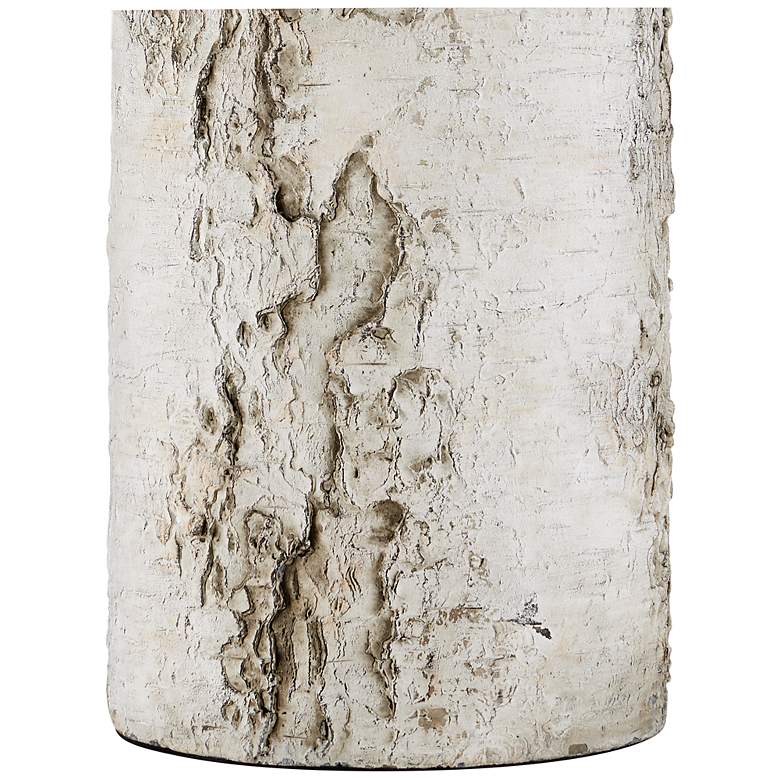 Image 2 Currey & Company 29.5" Faux Birch Cement Table Lamp more views