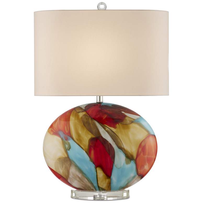 Image 1 Currey & Company 29.5" Vivid Multi-Color Table Lamp