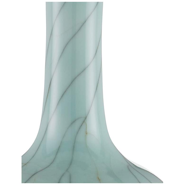 Image 2 Currey & Company 29.75" Celadon Crackle Porcelain &Optic Crystal T more views