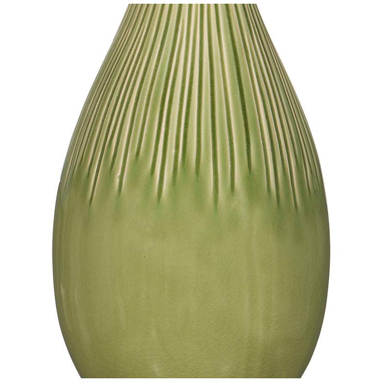 Image 3 Currey & Company 29 3/4" Modern Ceramic Anjou Green Table Lamp more views