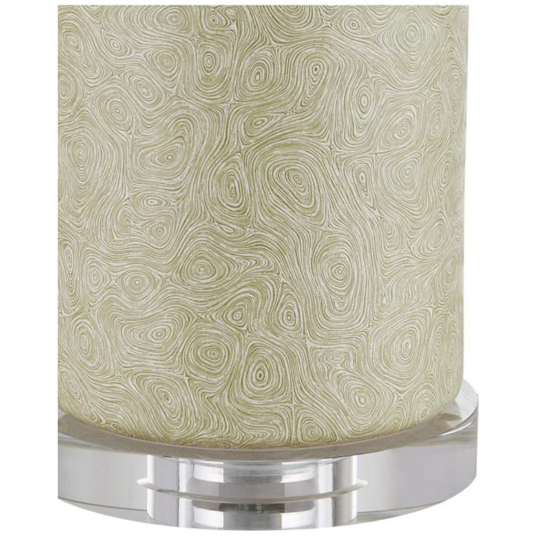 Image 2 Currey & Company 29" Verdure Green Cylinder Table Lamp more views