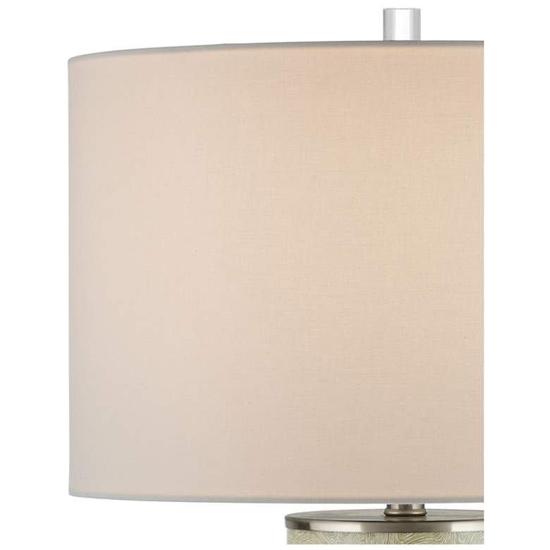 Image 3 Currey & Company 29" Verdure Green Cylinder Table Lamp more views