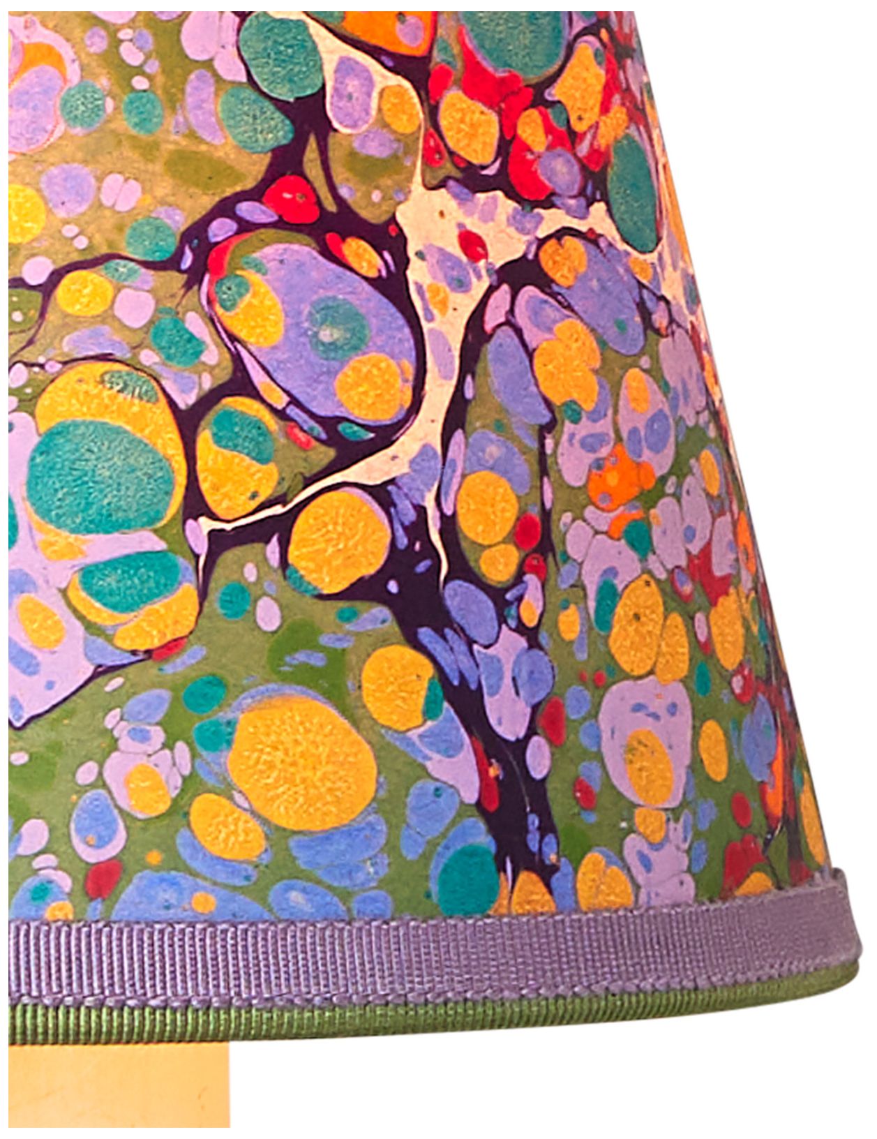 Image 2 Currey & Company 3" x 5" x 5" Marble Multi-Color Paper T more views