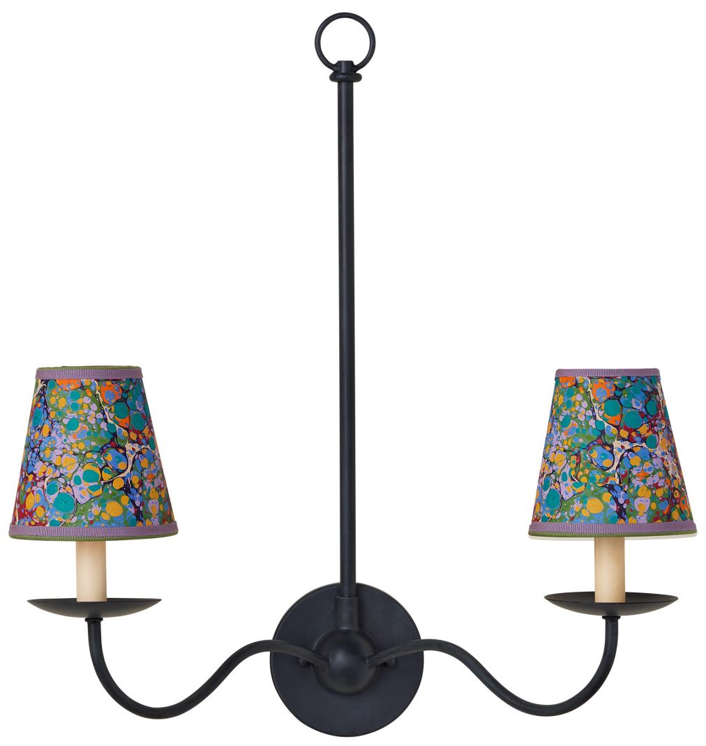 Image 4 Currey & Company 3" x 5" x 5" Marble Multi-Color Paper T more views