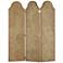 Currey & Company 3-Panel Room Divider Sisal Screen
