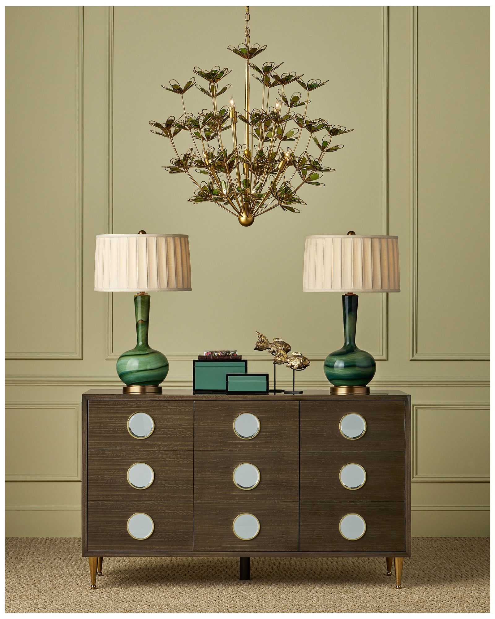 Image 7 Currey & Company 30.5" Lamartine Green Table Lamp more views