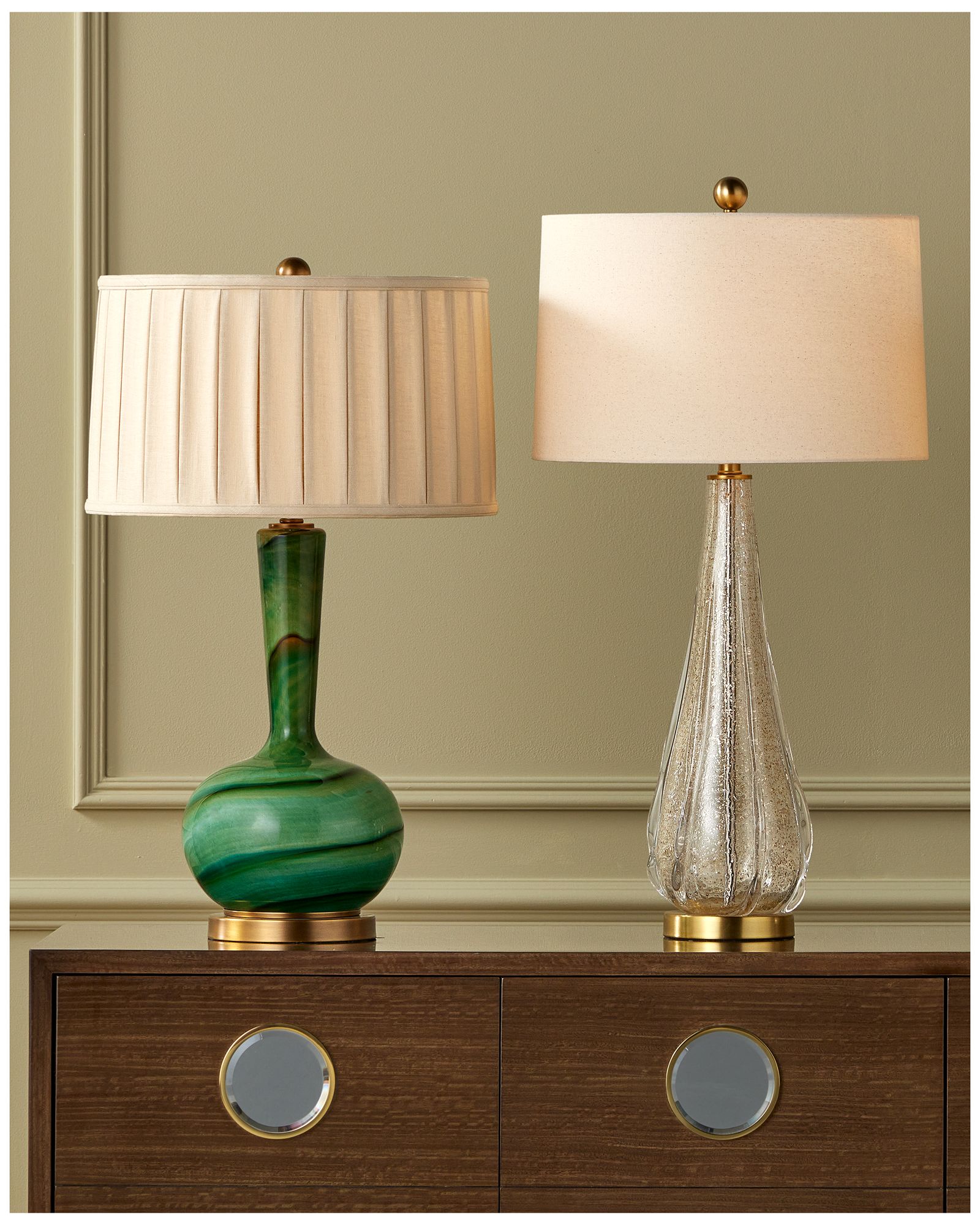 Currey & Company 30.5" Lamartine Green Table Lamp