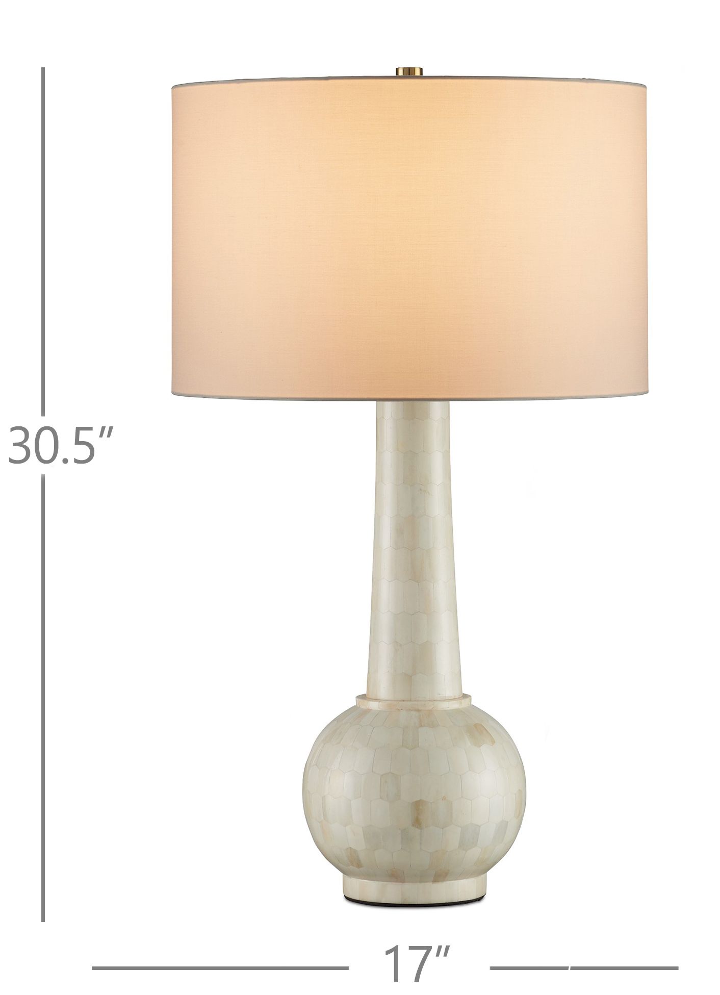 Currey & Company 30.5" Osa Bone Table Lamp