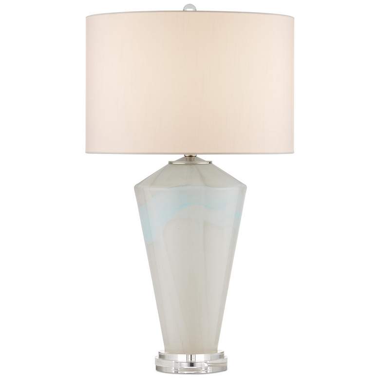 Image 4 Currey & Company 30" Floating Cloud Blue Gray Table Lamp more views