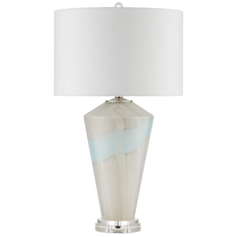 Image 5 Currey & Company 30" Floating Cloud Blue Gray Table Lamp more views