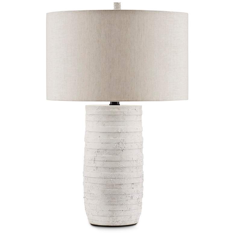Image 4 Currey & Company 30" Innkeeper White Table Lamp more views