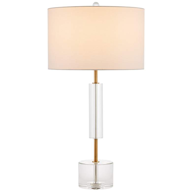 Image 1 Currey & Company 31.0" Deville Optic Crystal Table Lamp