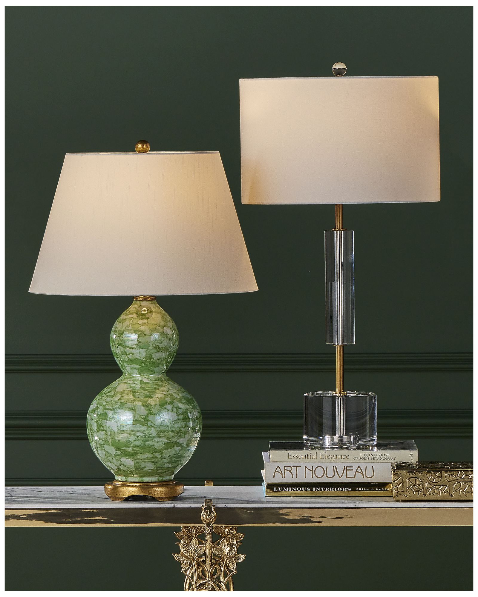 Currey & Company 31.0" Deville Optic Crystal Table Lamp